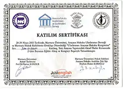 Anayasa Hukuku Araştırmaları ve İnceleme Derneği Belgesi